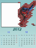 Calendário mês Homem Aranha 2