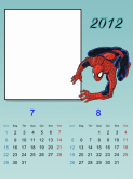 Calendário mês Homem Aranha 3