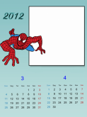 Calendário mês Homem Aranha 1