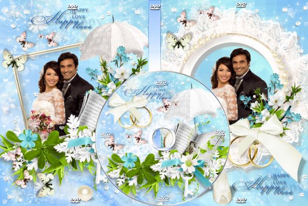 Capa de  DVD personalizado casamento