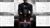 calendário  2012 Capitão América