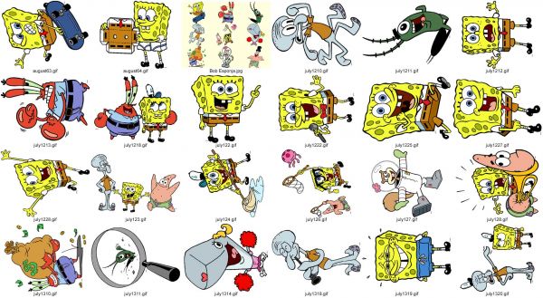 Moldura Bob Esponja PNG - Imagem Legal