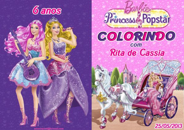 Capa livrinho Princesa e a Pop star