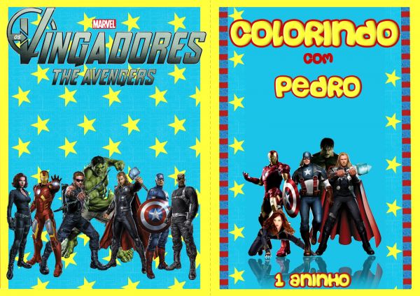 Livro de colorir dos vingadores grátis para imprimir! revista colorir dos  Vingadores!