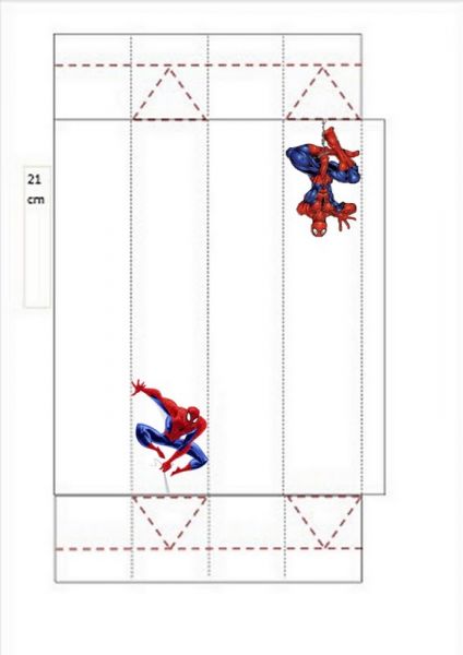 caixa lápis homem aranha