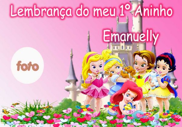 Lembrancinha princesas baby