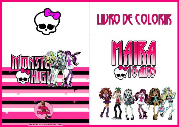 Capa livrinho Monster High