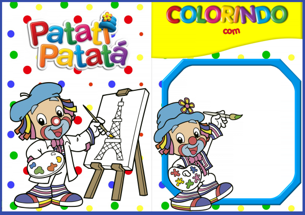 Patati Patatá - Livro para colorir