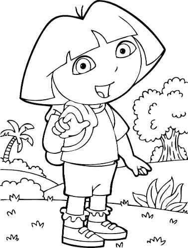 Imagens Dora Aventureira Para Colorir