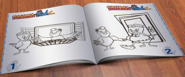 Livro para Colorir da Galinha Pintadinha