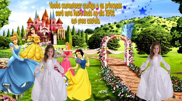 convite princesas